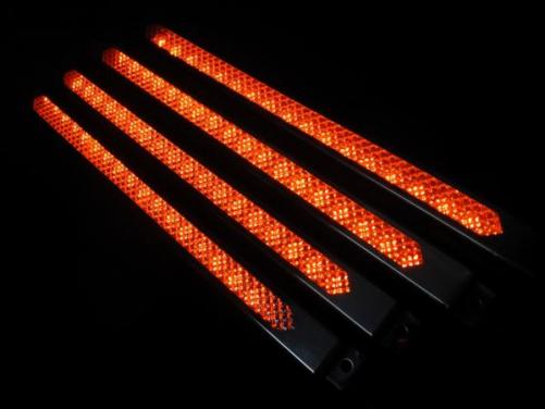 4本セット！車高灯！ＬＥＤモールアンドン　300ｍｍ　濃い橙