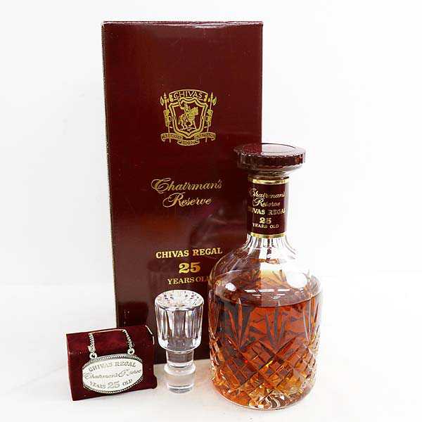 ☆古酒 箱付/CHIVAS REGAL（シーバスリーガル） 25年 旧 ※液面低下
