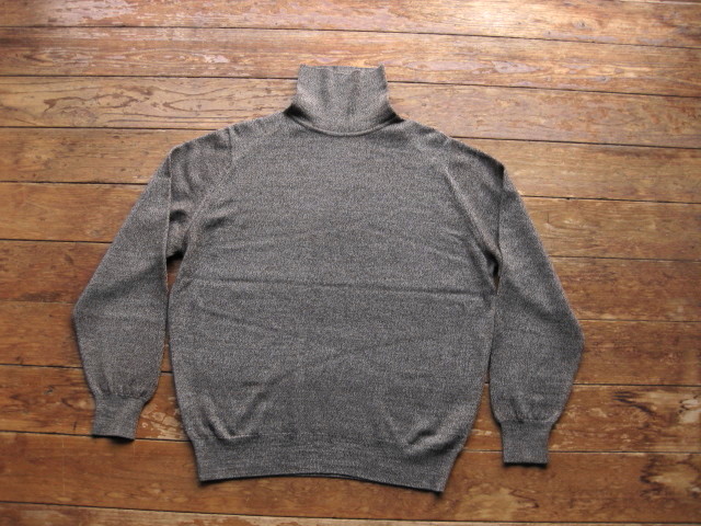 ジョンスメドレー JOHN SMEDLEY 茶 霜降りミックス タートル(USED)M