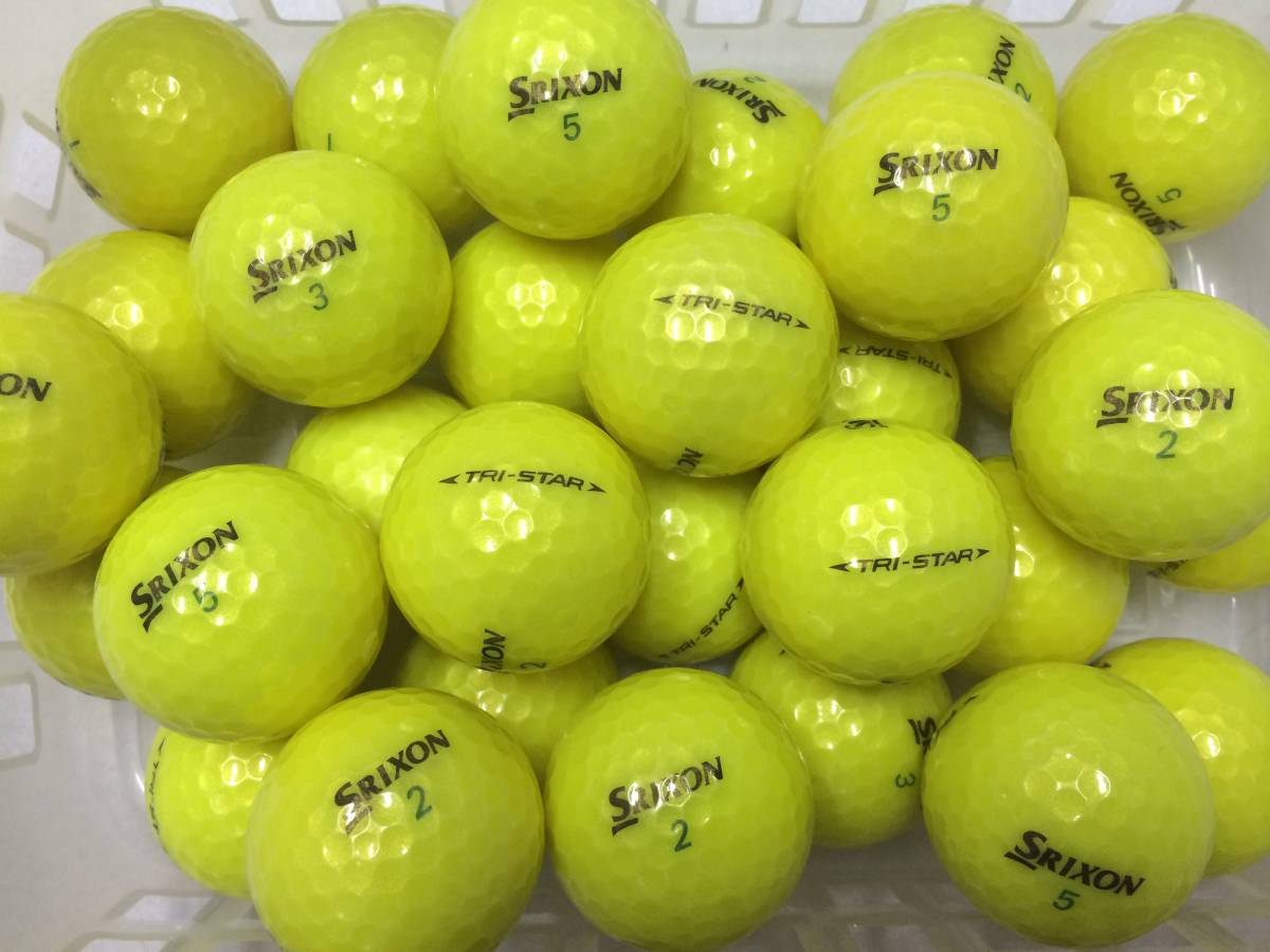 特・A級　スリクソン　TRI-STAR　イエロー　25個　【ロストボール】