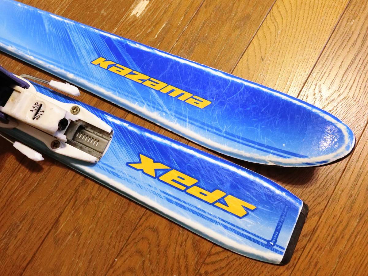 A1 板110/靴20cm KAZAMA SPAX 男の子用 カービングスキーセット WAX済