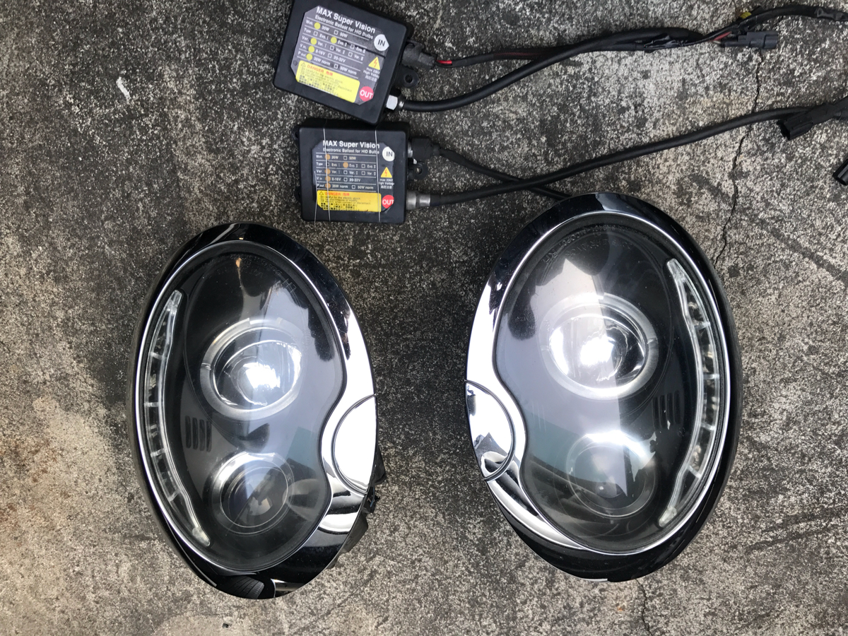売り切り BMW MINI SONAR 社外 ヘッドライト HID 付き ミニ クーパー 