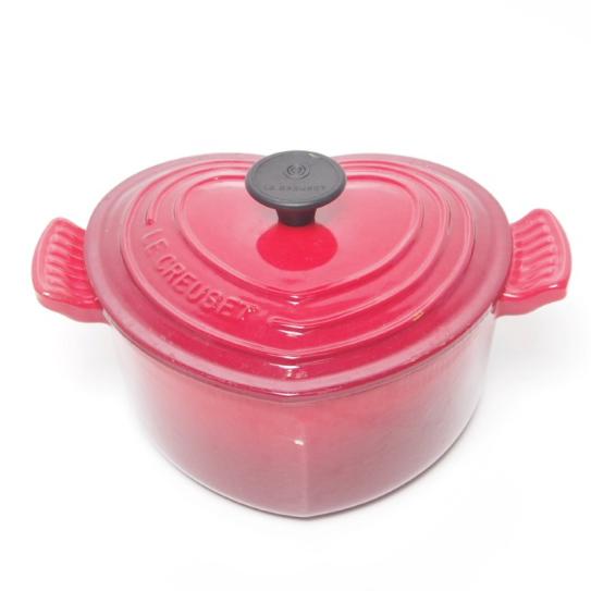 ル・クルーゼ 両手鍋 LE 公式通販 ピンク ハート型 CREUSET ハート型