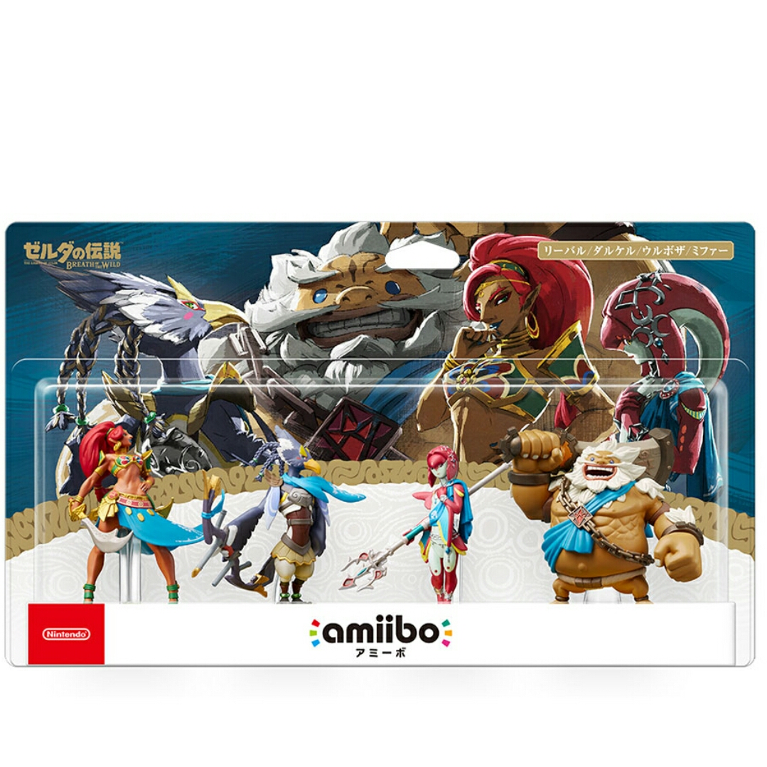 ★即決★新品・未開封 ニンテンドーストア限定 アミーボ 四人の英傑セット リーバル ダルケル ウルボザ ミファー ゼルダの伝説 amiibo