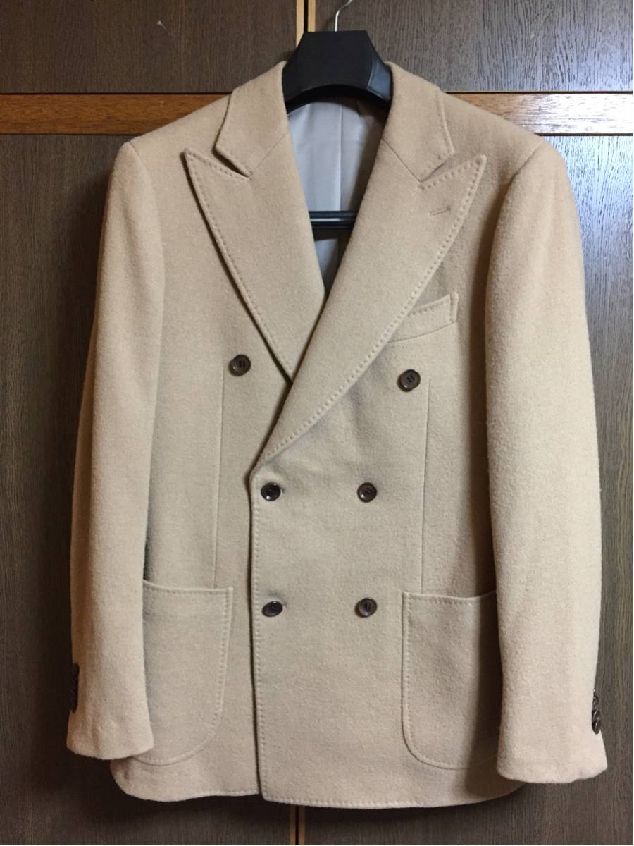 RING JACKET リング ヂャケット ダブル ウールジャケット 46 ベージュ 