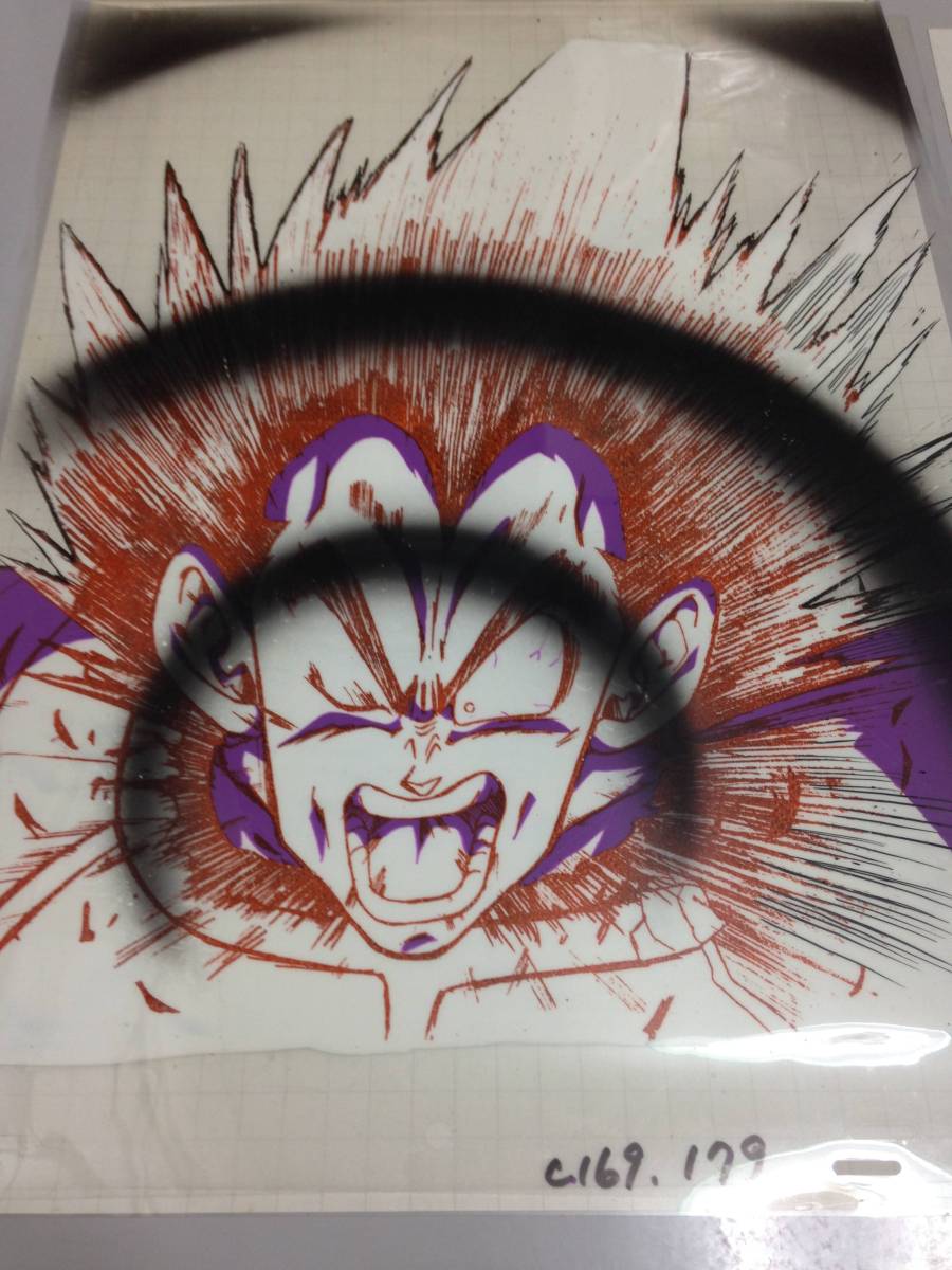 D*w様 ドラゴンボールZ 大判セル画 ベジータ ドラゴンボール 大迫力！！ セル画 超大判 2枚セット 怒りのベジータ