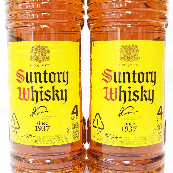Yahoo!オークション ☆古酒 2本セット/SUNTORY(サントリー) 角 4000ml