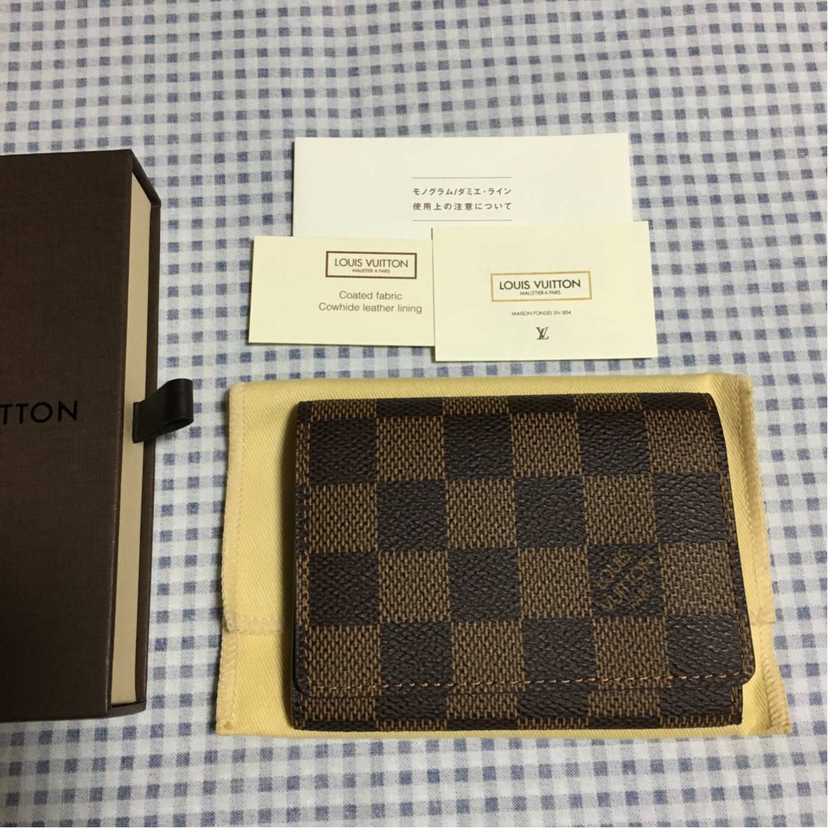ルイヴィトン ダミエ LOUIS 名刺入れ 美品 カードケース 