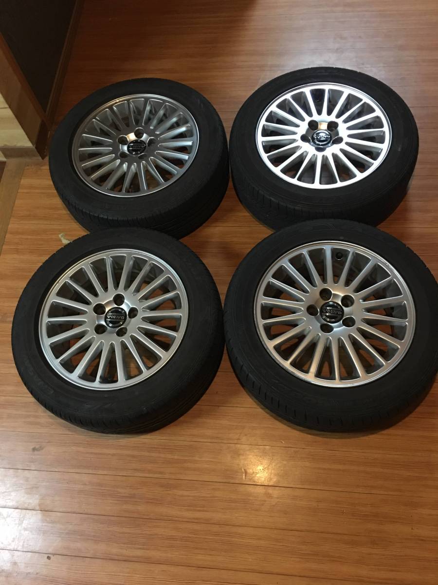 定番人気，爆買い A022 VOLVO ボルボ純正ホイール 6.5J&times;16&times;43 ノーマルタイヤ4本セット 国産メーカータイヤセット ダンロップ&times;2グッドイヤー&times;2(ラジアルタイヤ)｜売買されたオークション情報、yahoo 5穴