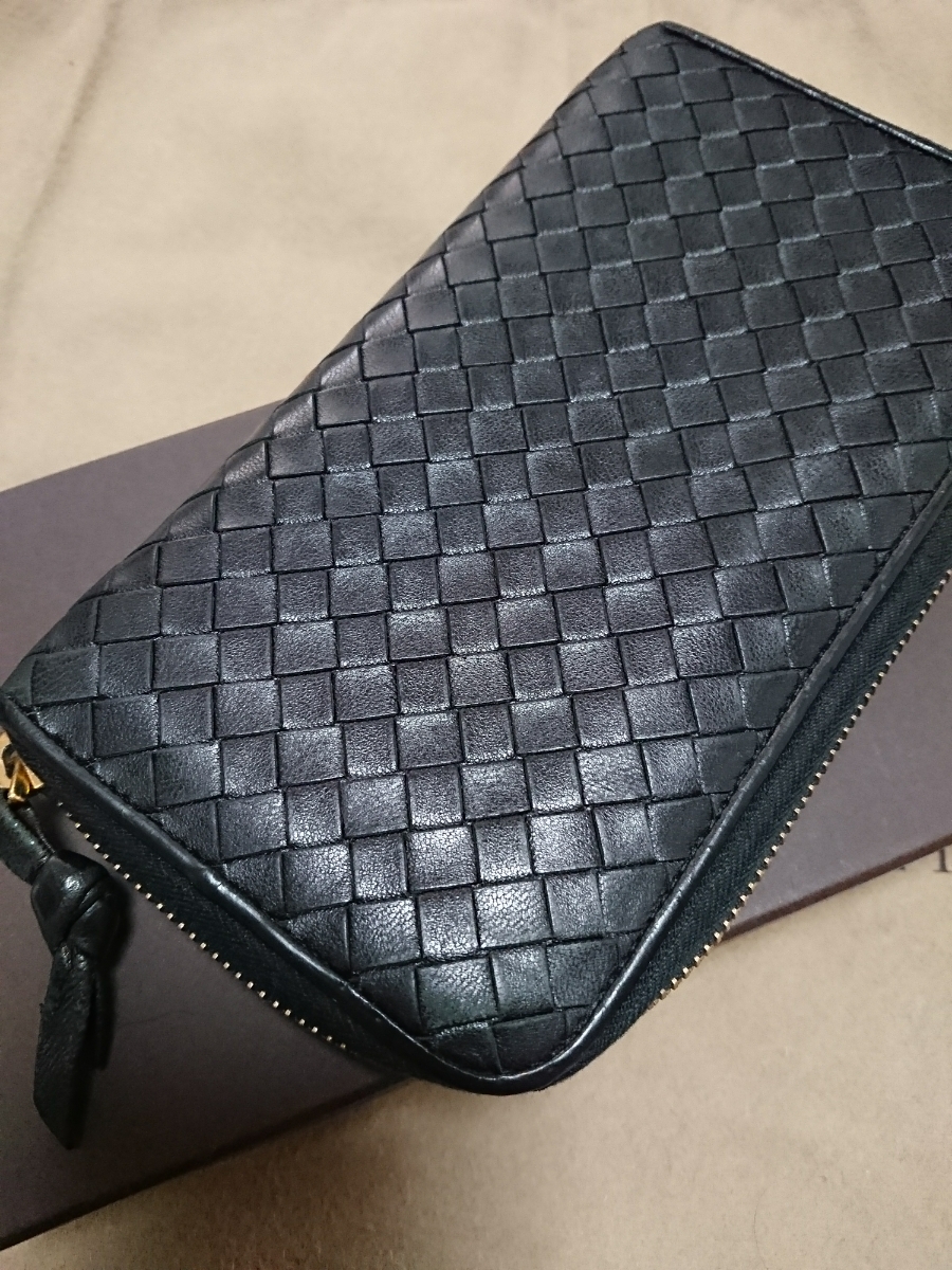 ボッテガヴェネタ 長財布 イントレチャート BOTTEGA VENETA イントレ 
