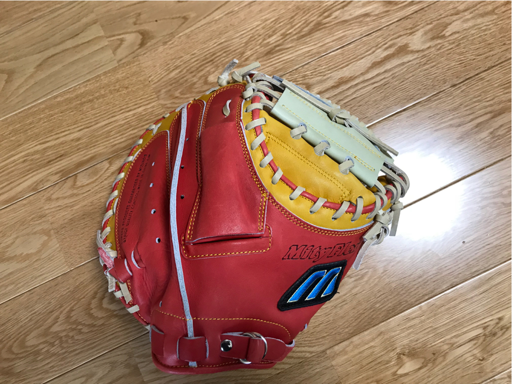 軟式用 キャッチャーミット ミズノ 青ビューリーグ