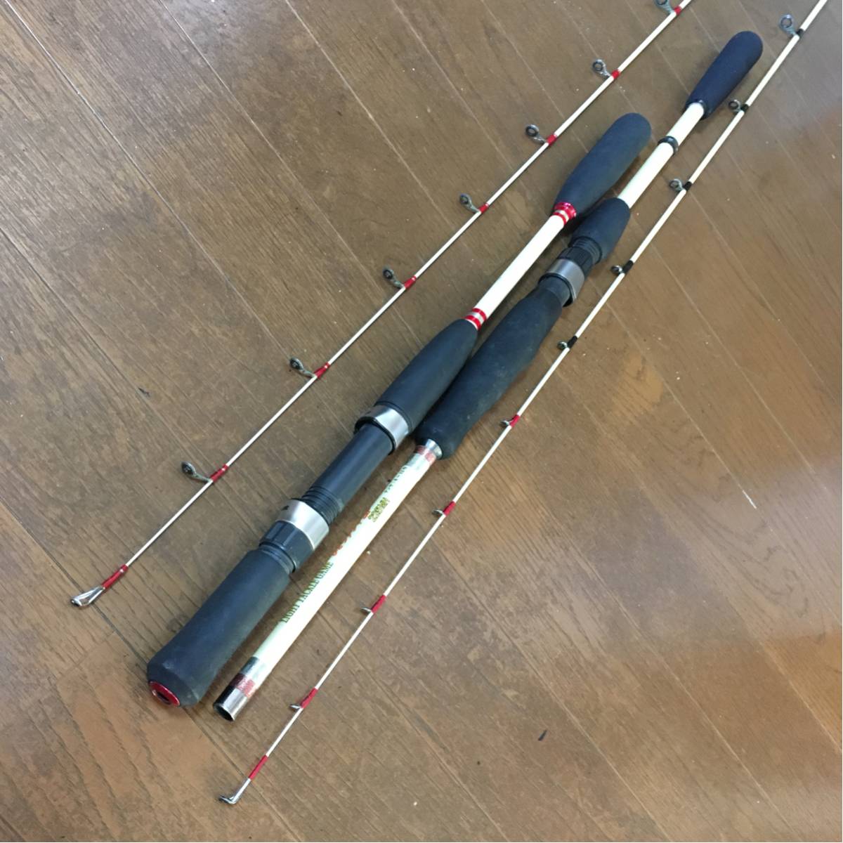 中古テンヤ竿2本まとめてセット 佐川着払い アリゲーター技研名竿 船大物