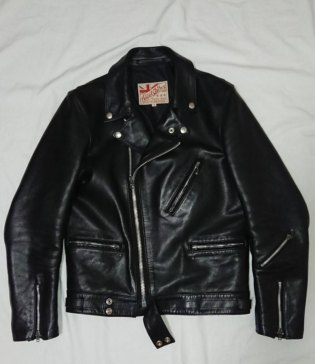 ADDICT CLOTHES アディクトクローズ AD-03 HORSEHIDE 黒 36 ／ ルイス