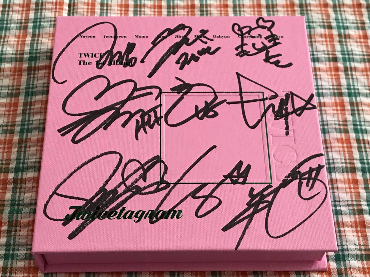 twice the 1st album 直筆サイン入り TWICE ジヒョ 直筆サイン入り