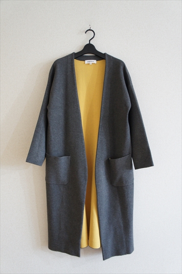 美品 ENFOLD 2017SS ノーカラーコート ジャケット