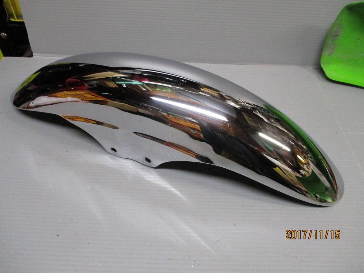 Z1 Z2 KZ フロントフェンダー ショート メッキ ナロー LTD 美品!! ナローショートフェンダー メッキ Z1/Z2/Z1R/Z750FX/Z900LTD