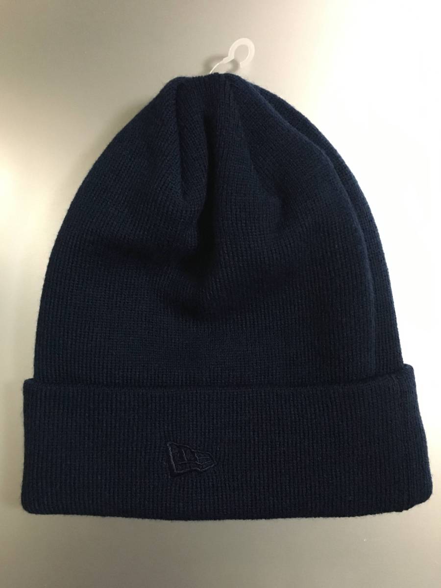 fragment × NEWERA ニットキャップ(ネイビー，新品) フラグメント