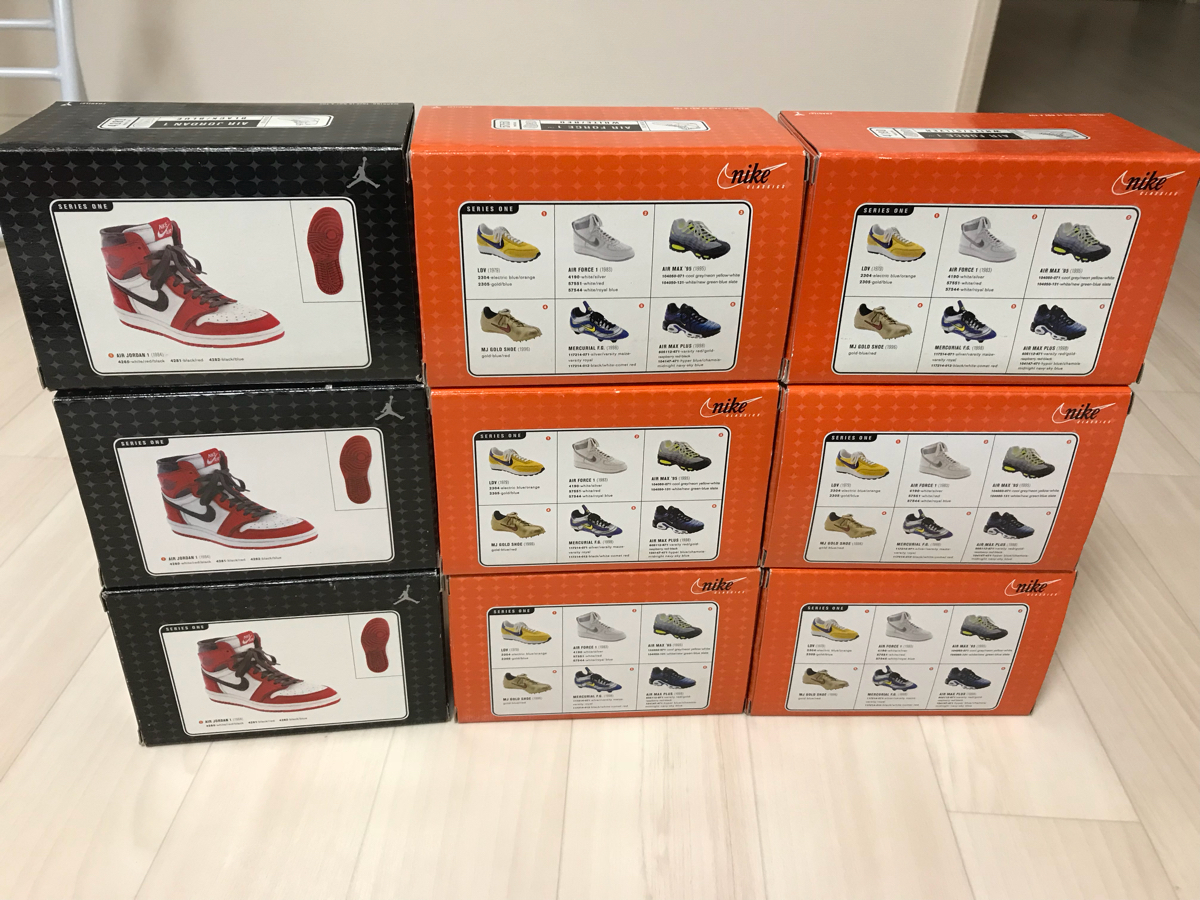 NIKE classics ミニチュア☆スニーカーフィギュア☆9個セット☆未開封