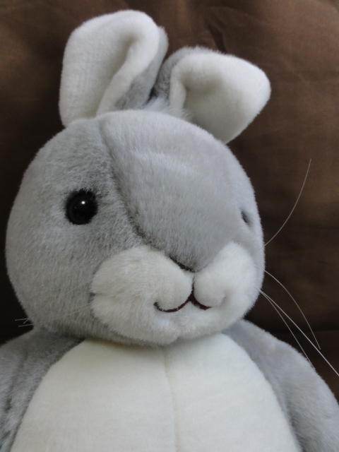 セキグチ ジャンボサイズ グレーうさぎ ぬいぐるみ[全高60cm] 灰色ウサギ_3