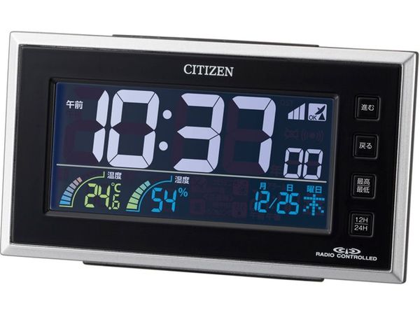 人気SALE，新作 CITIZEN シチズン 電波 目覚まし 時計 パルデジットネオン(目覚し時計)｜売買されたオークション情報、yahooの商品情報をアーカイブ公開 - オークファン 置時計
