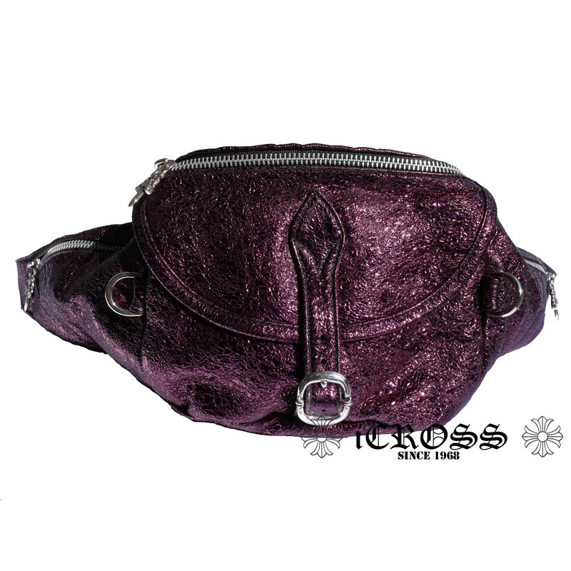 クリスマスプレゼント！クロムハーツ CHROMEHEARTS スナットパック #1 シャイニーパープル ウエストポーチ