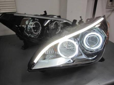 Y51 フーガ ライト加工　アクリル加工　リング加工　LED加工