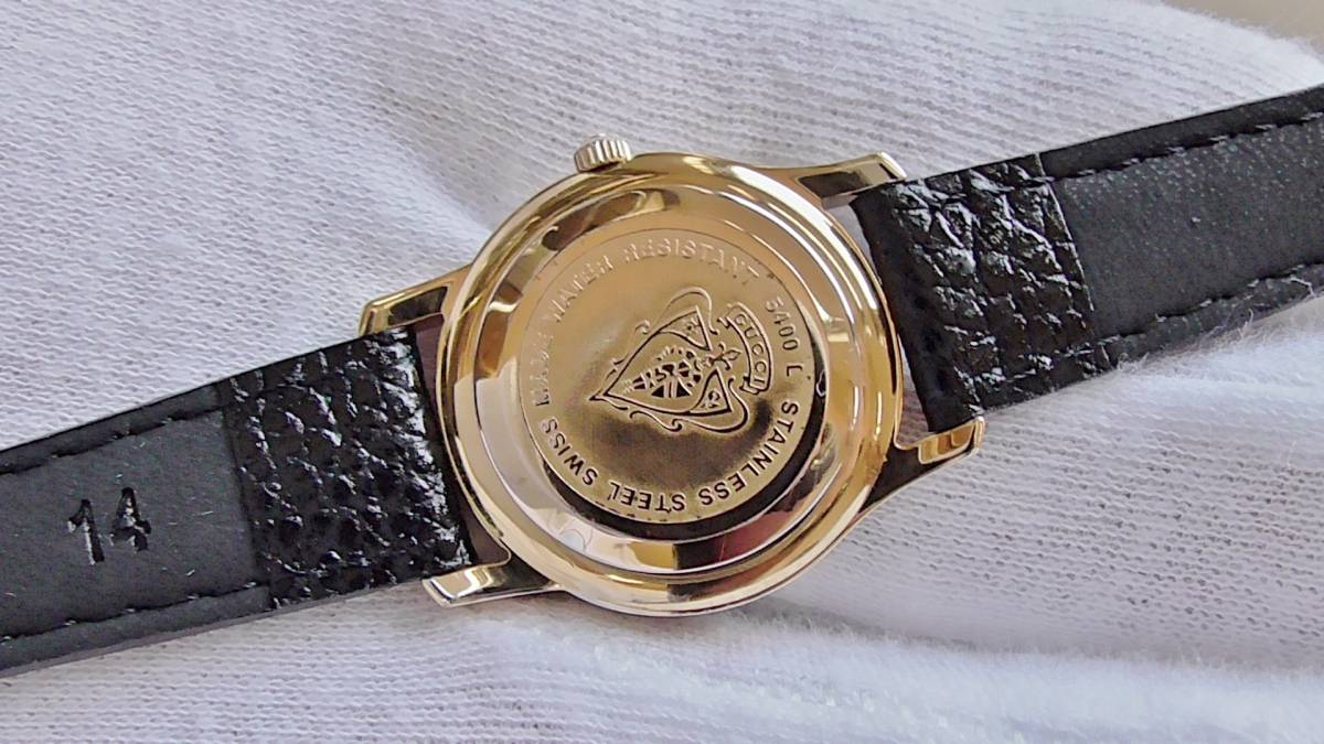 GUCCI グッチ 5400 L 女性用 クオーツ腕時計 ベルト:電池新品 B1304カ