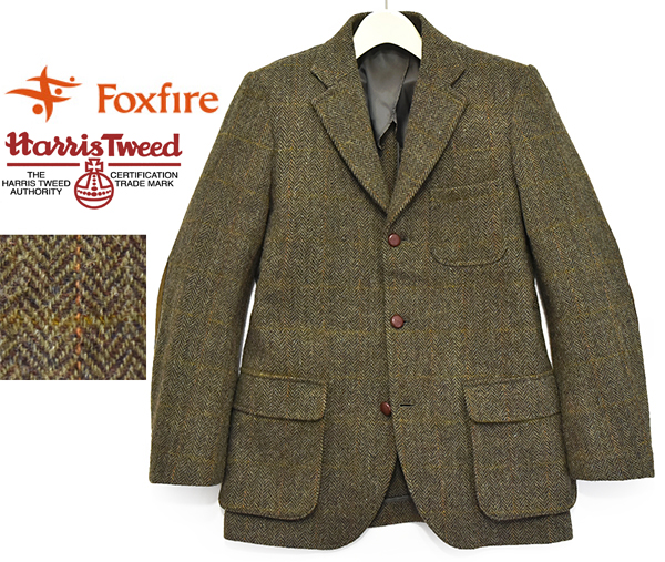 新品同様 フォックスファイヤー【Fox Fire×HARRIS TWEED】英国ハリス 