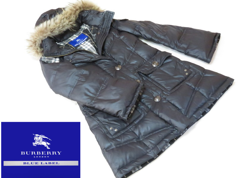 BURBERRY BLUE LABEL バーバリー ブルーレーベル ダウンコート 38 A 