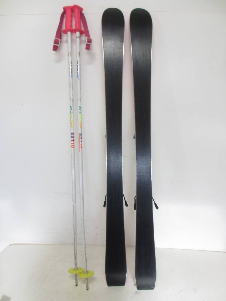 395 KAZAMA カザマ スキー板 全長約120cm ピンク系 スキー用品