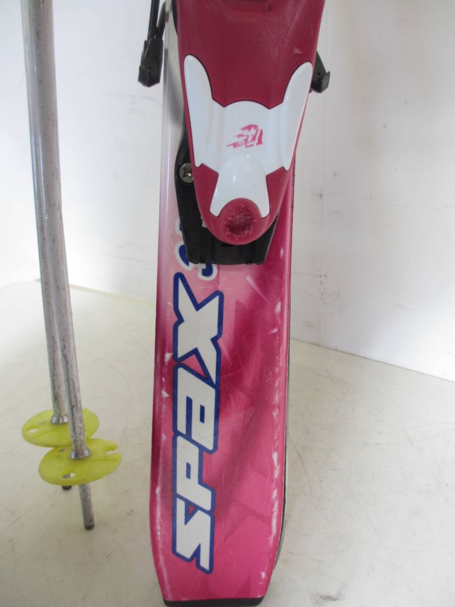 395 KAZAMA カザマ スキー板 全長約120cm ピンク系 スキー用品