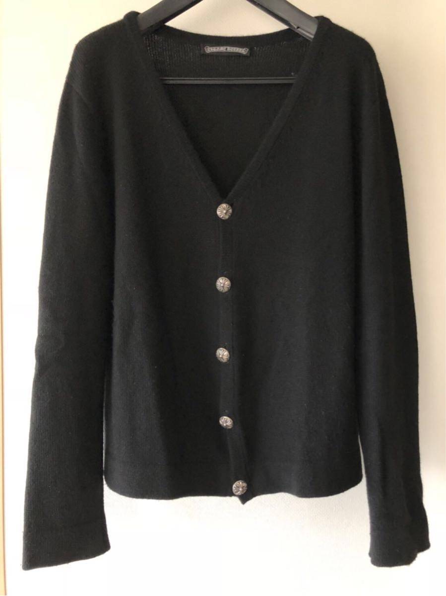  着用5回超 国内正規品 クロムハーツ カシミヤ100%カーディガン インヴォイスあり お届け時クリーニング済(トップス)｜売買されたオークション情報、yahooの商品情報をアーカイブ公開 - オー 男性用