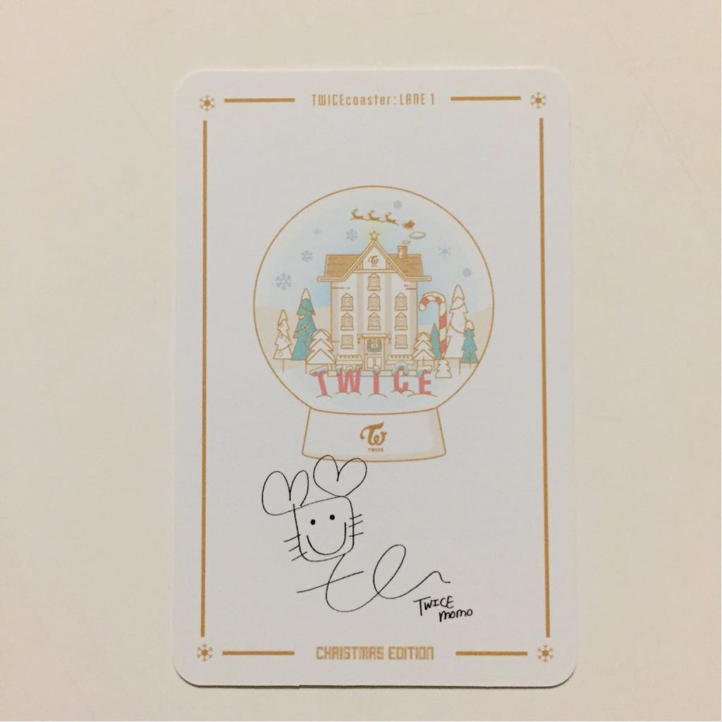 ☆美品☆トレカ モモ 1枚☆TWICE coaster LANE 1 クリスマス