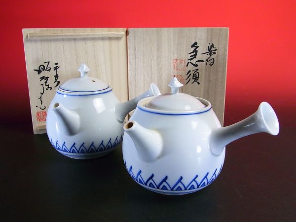 高野昭阿弥作 煎茶道具 赤絵 高野昭阿弥 共 京焼き 高野昭阿弥