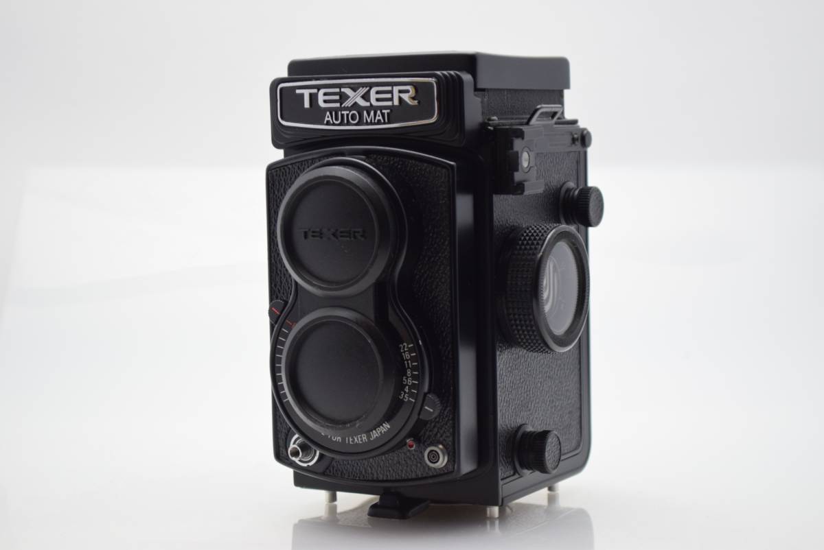 ☆希少品☆ テクサ TEXER NEW AUTO MAT Twin Lens Texer 75mm F3.5 二