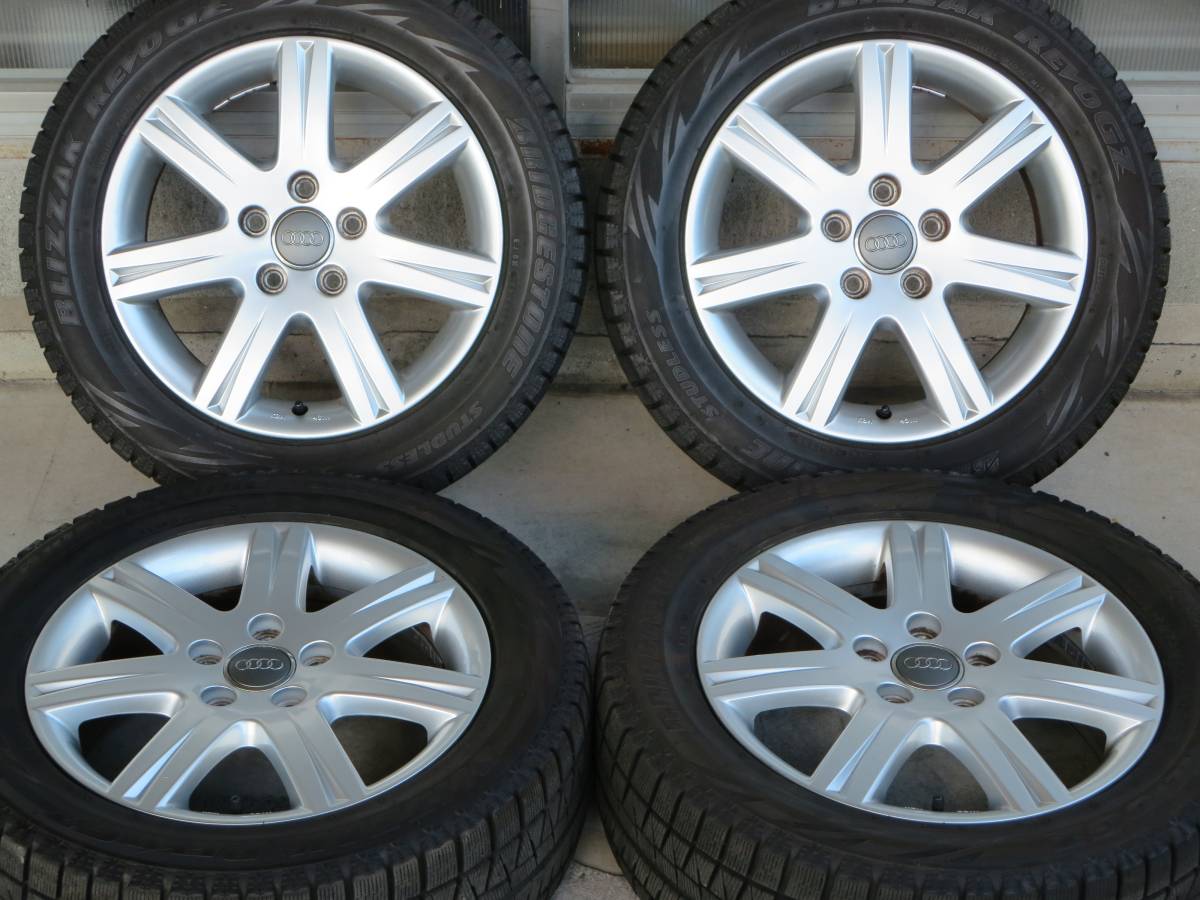 純正 バリ溝アウディ 美品 パーツ情報 7J +47 PCD112 ハブ径57.1mm 