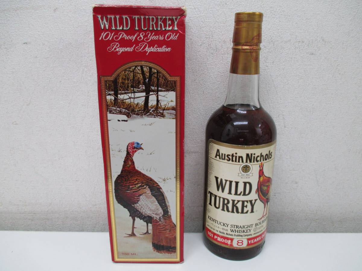 未開封 ワイルドターキー8年　375ml瓶 未開栓】WILDTURKEY ワイルドターキー 8年 旧ラベル Wild Turkey
