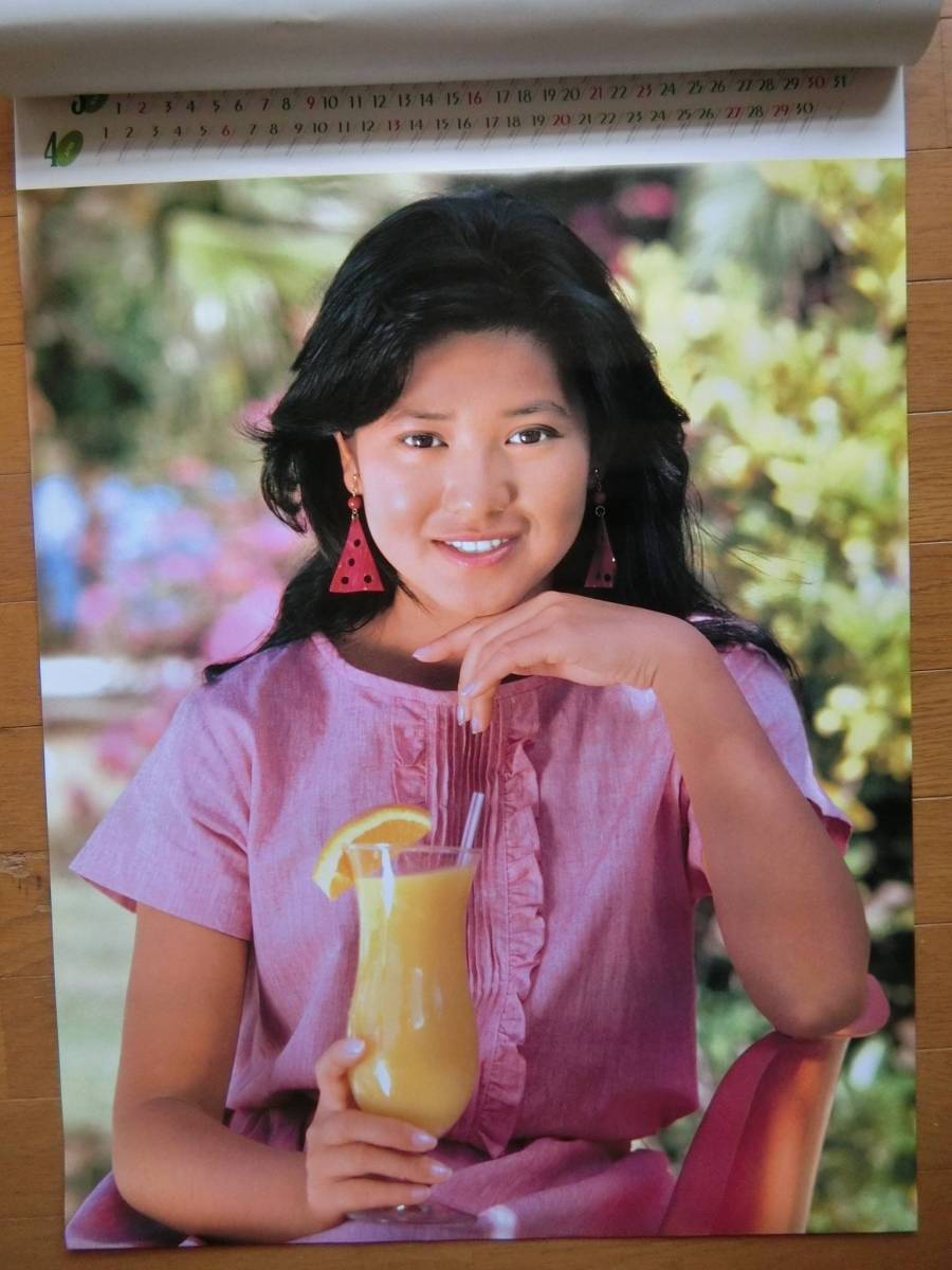 石川秀美 カレンダー 1986年 : 当時物 昭和アイドル 希少 文房具
