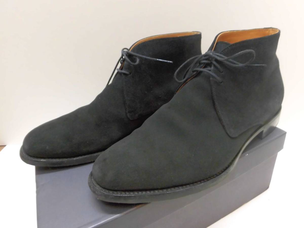 SCOTCH GRAIN スコッチグレイン スエード チャッカーブーツ 25.5cm ブラック