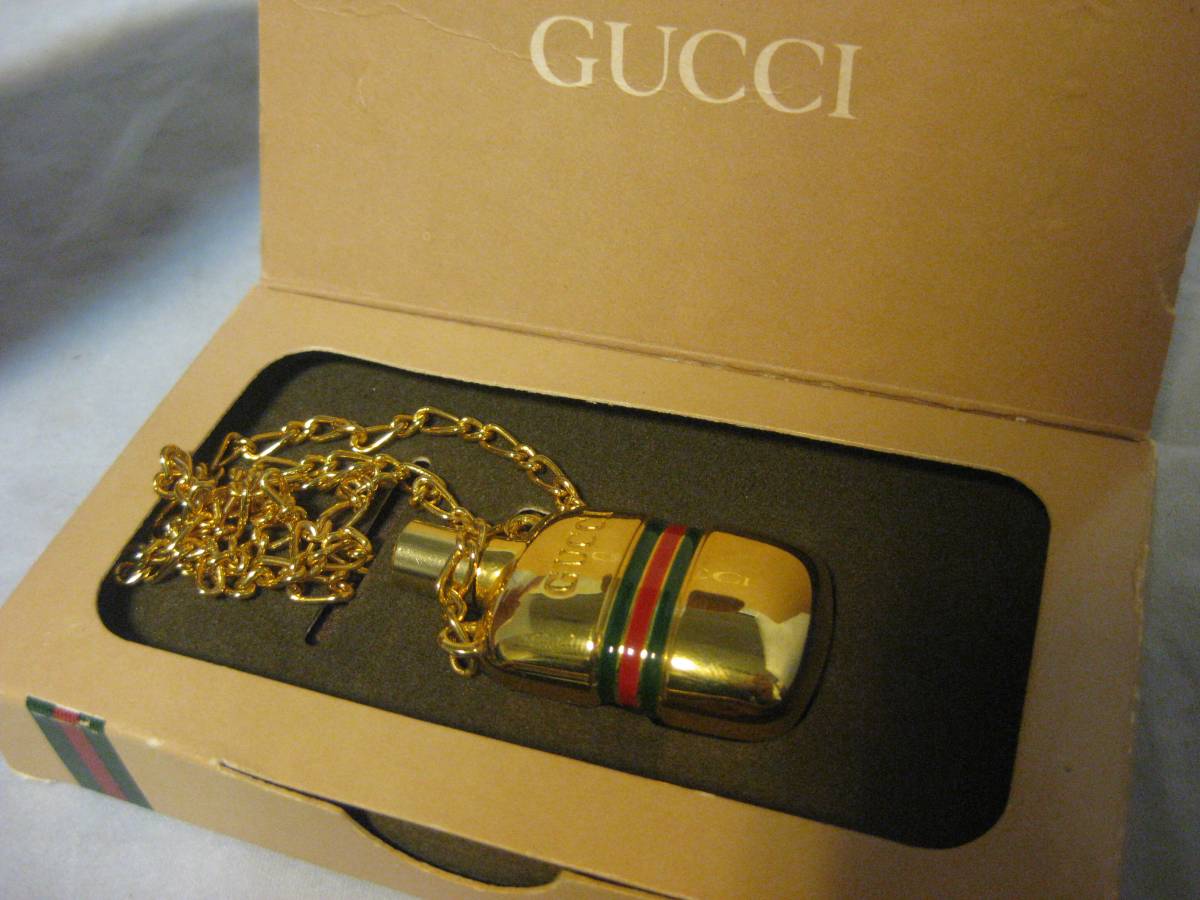 1円～GUCCI】グッチ ネックレス ペンダント 香水入れ パフュームボトル 