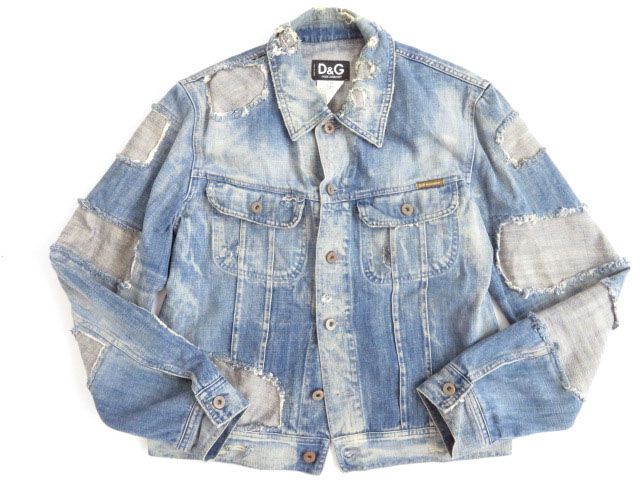良品○イタリア製 ドルチェ＆ガッバーナ D&G ダメージ・USED加工 
