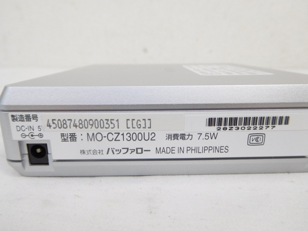 未使用 BUFFALO MO-CX640U2 USB2.0USB1.1対応 外付MOドライブ 未使用