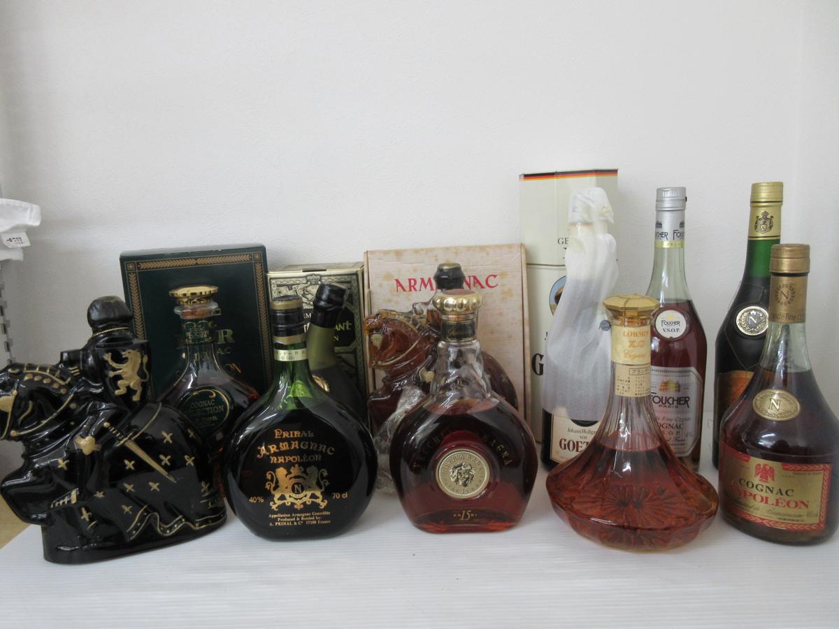 1円スタート♪ 古酒 11本セット コニャック アルマニャック ブランデーセット(カスタニョン等) 未開栓 /SET12-19-2