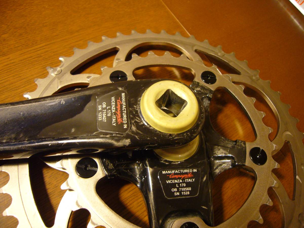 激レア campagnolo record コンパクト クランク 170mm 50×34T