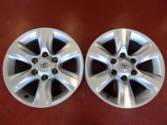 トヨタ純正 ランクルプラド150系 17-7.5J 139.7 6H +25 中古2本