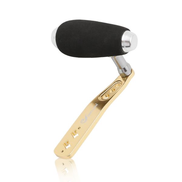 g34【新品/未使用/送料無料】SANLIKE シマノ アブ ダイワ用 リールハンドル ジギングハンドル 右ハンドル 金