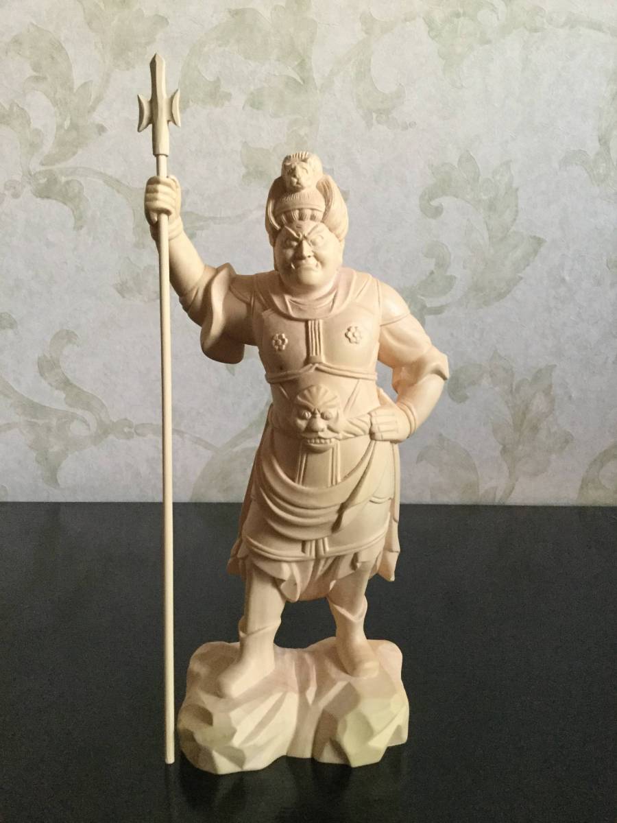 観音菩薩 特大木彫 木彫・仏像 一刀彫り 観音菩薩像 90cm 一刀彫観音