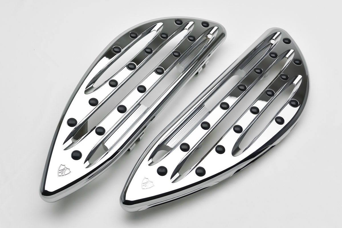 アレンネス ディープカット フロアーフットボード / クローム　ハーレー ツーリング 06-838