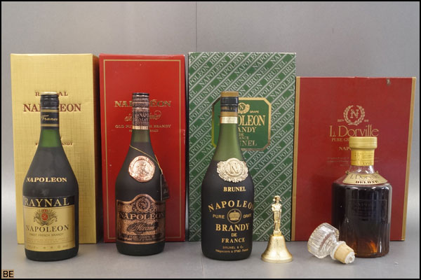 5227-◇税込◇まとめ売り◆BRUNEL RAYNAL MAXIME L.DORVILL ナポレオン 700ml 箱付 4本