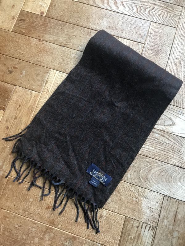 Colombo(コロンボ)のマフラー カシミヤ100% ダークブラウン ブルックス